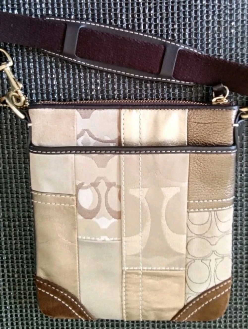 Coach Patchwork Crossbody Messenger Bag - Picture 5 of 10